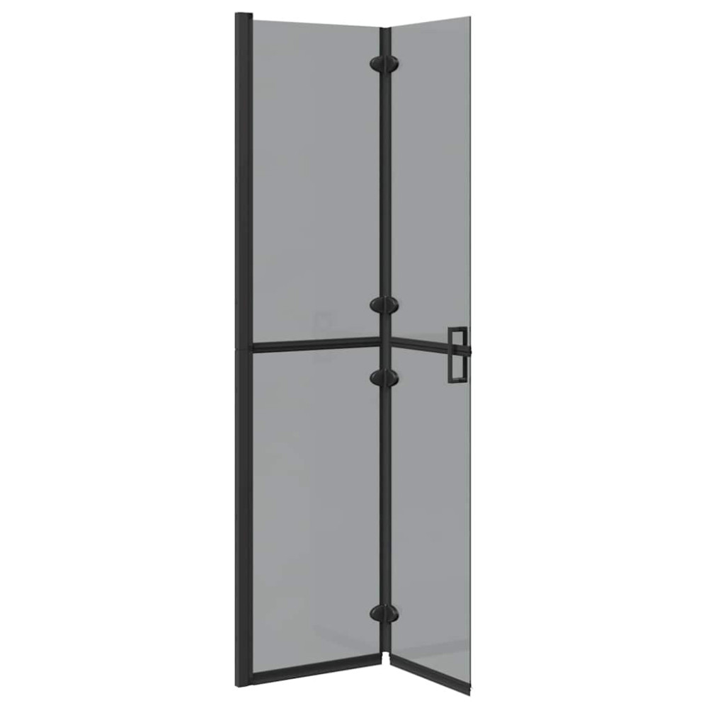 Produktbild för Walk-In duschvägg Svart 90 x 6.5 x 190 cm