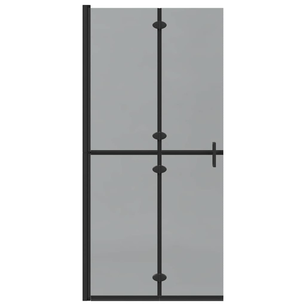 Produktbild för Walk-In duschvägg Svart 90 x 6.5 x 190 cm