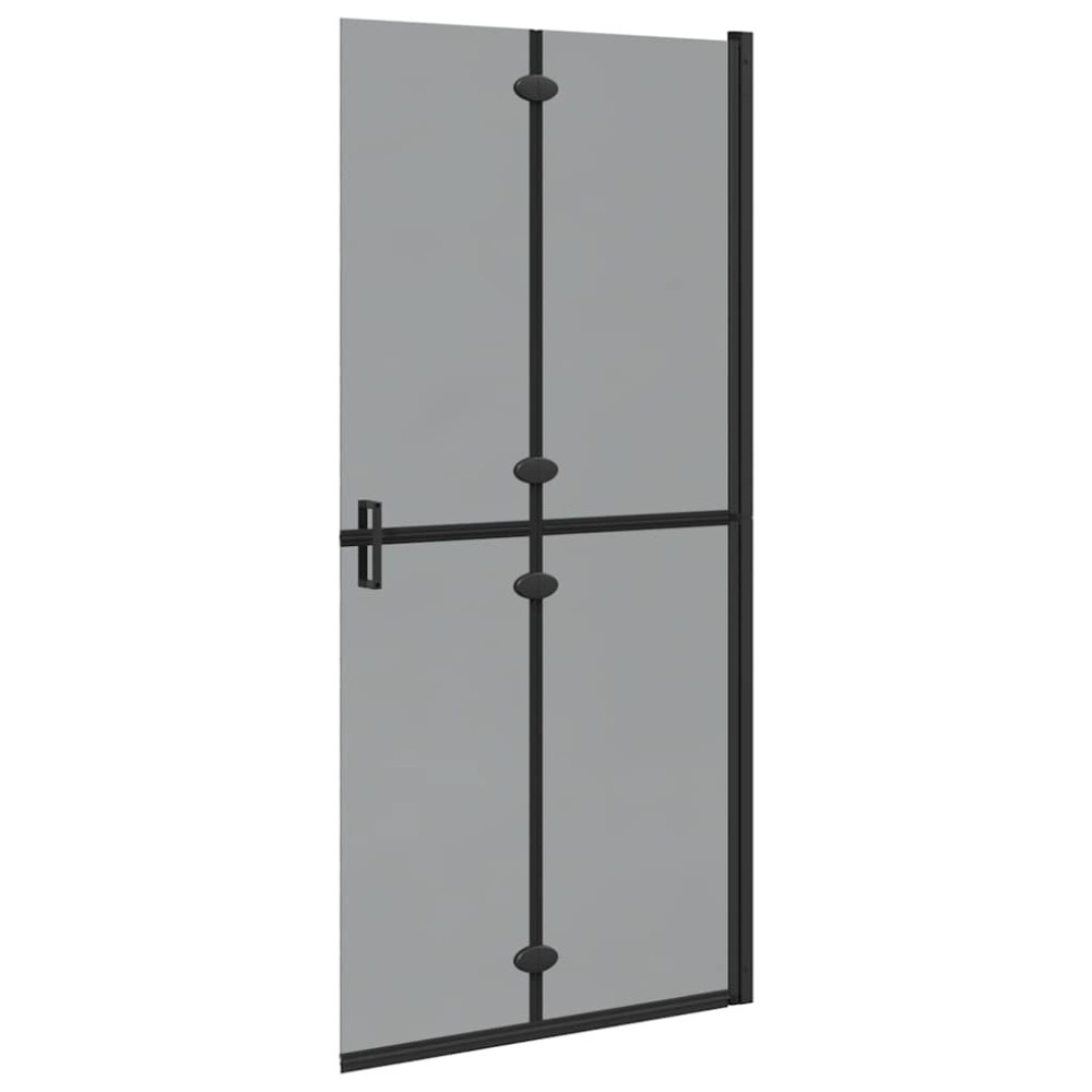 Produktbild för Walk-In duschvägg Svart 90 x 6.5 x 190 cm