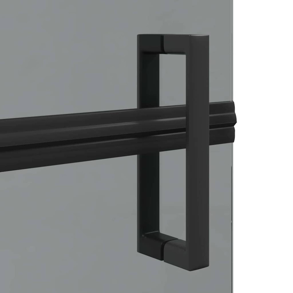 Produktbild för Walk-In duschvägg Svart 90 x 6.5 x 190 cm