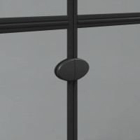 Produktbild för Walk-In duschvägg Svart 90 x 6.5 x 190 cm