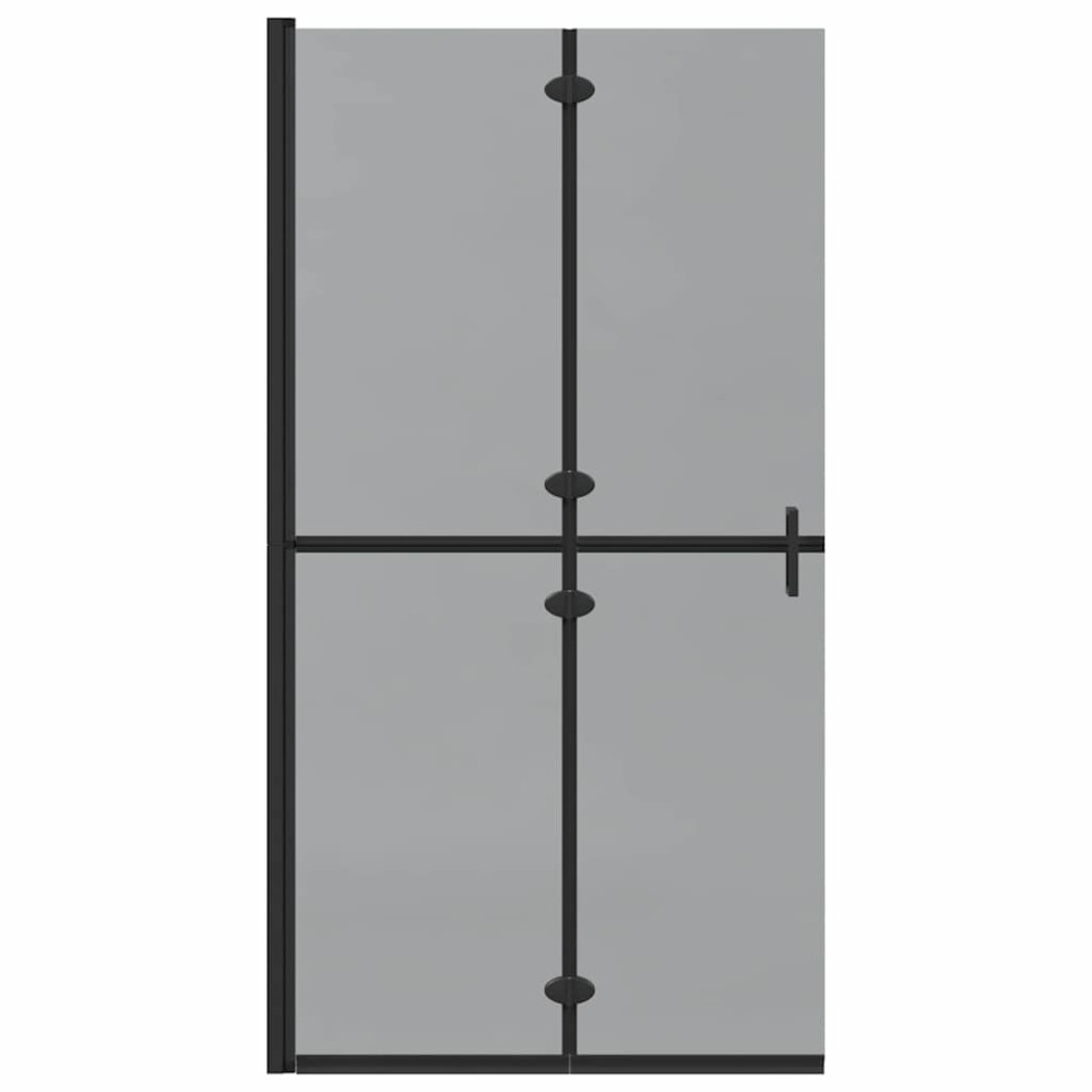 Produktbild för Walk-In duschvägg Svart 100 x 6,5 x 190 cm