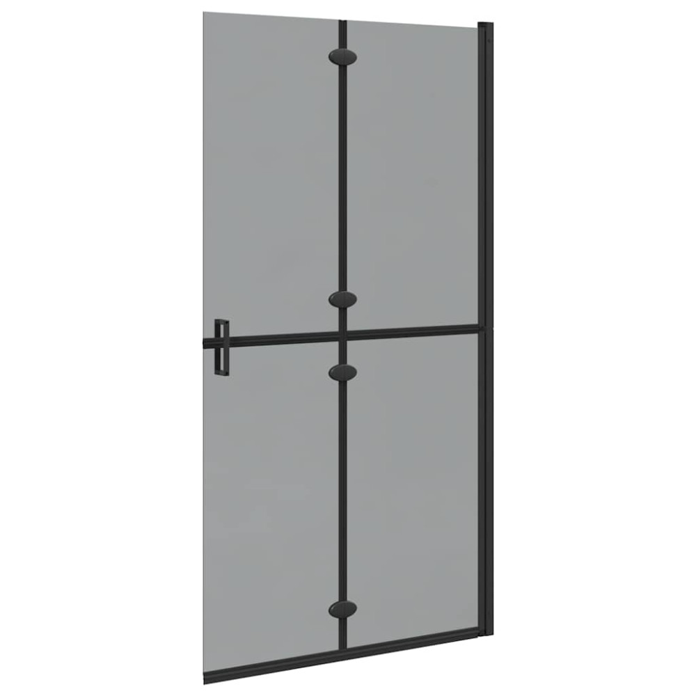 Produktbild för Walk-In duschvägg Svart 100 x 6,5 x 190 cm