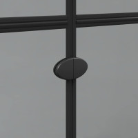 Produktbild för Walk-In duschvägg Svart 100 x 6,5 x 190 cm