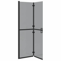 Produktbild för Walk-In duschvägg Svart 110 x 6,5 x 190 cm