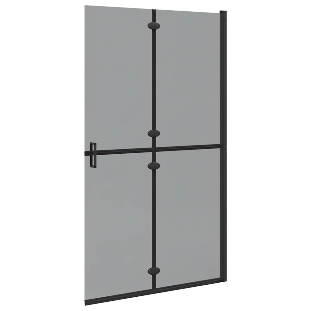 Produktbild för Walk-In duschvägg Svart 110 x 6,5 x 190 cm