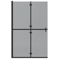 Produktbild för Walk-In duschvägg Svart 120 x 6,5 x 190 cm