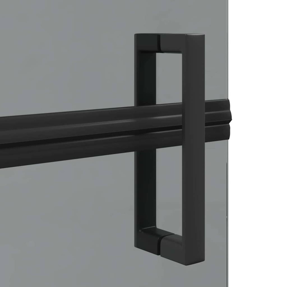 Produktbild för Walk-In duschvägg Svart 120 x 6,5 x 190 cm