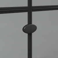 Produktbild för Walk-In duschvägg Svart 120 x 6,5 x 190 cm