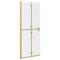Produktbild för Walk-In duschvägg Guld 80 x 6,5 x 190 cm