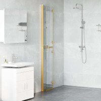 Produktbild för Walk-In duschvägg Guld 80 x 6,5 x 190 cm