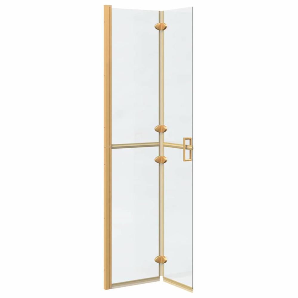 Produktbild för Walk-In duschvägg Guld 80 x 6,5 x 190 cm
