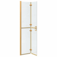 Produktbild för Walk-In duschvägg Guld 80 x 6,5 x 190 cm