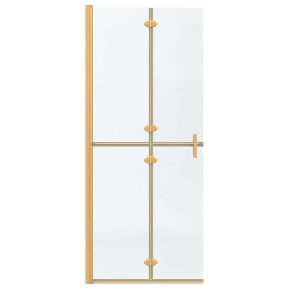 Produktbild för Walk-In duschvägg Guld 80 x 6,5 x 190 cm