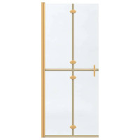 Produktbild för Walk-In duschvägg Guld 80 x 6,5 x 190 cm