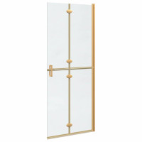 Produktbild för Walk-In duschvägg Guld 80 x 6,5 x 190 cm