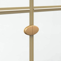 Produktbild för Walk-In duschvägg Guld 80 x 6,5 x 190 cm