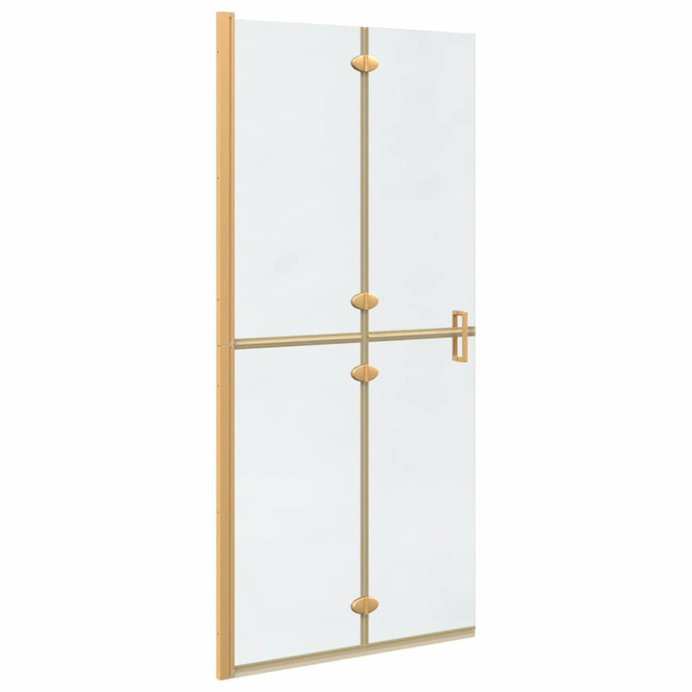 Produktbild för Walk-In duschvägg Guld 90 x 6.5 x 190 cm