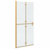 Produktbild för Walk-In duschvägg Guld 90 x 6.5 x 190 cm