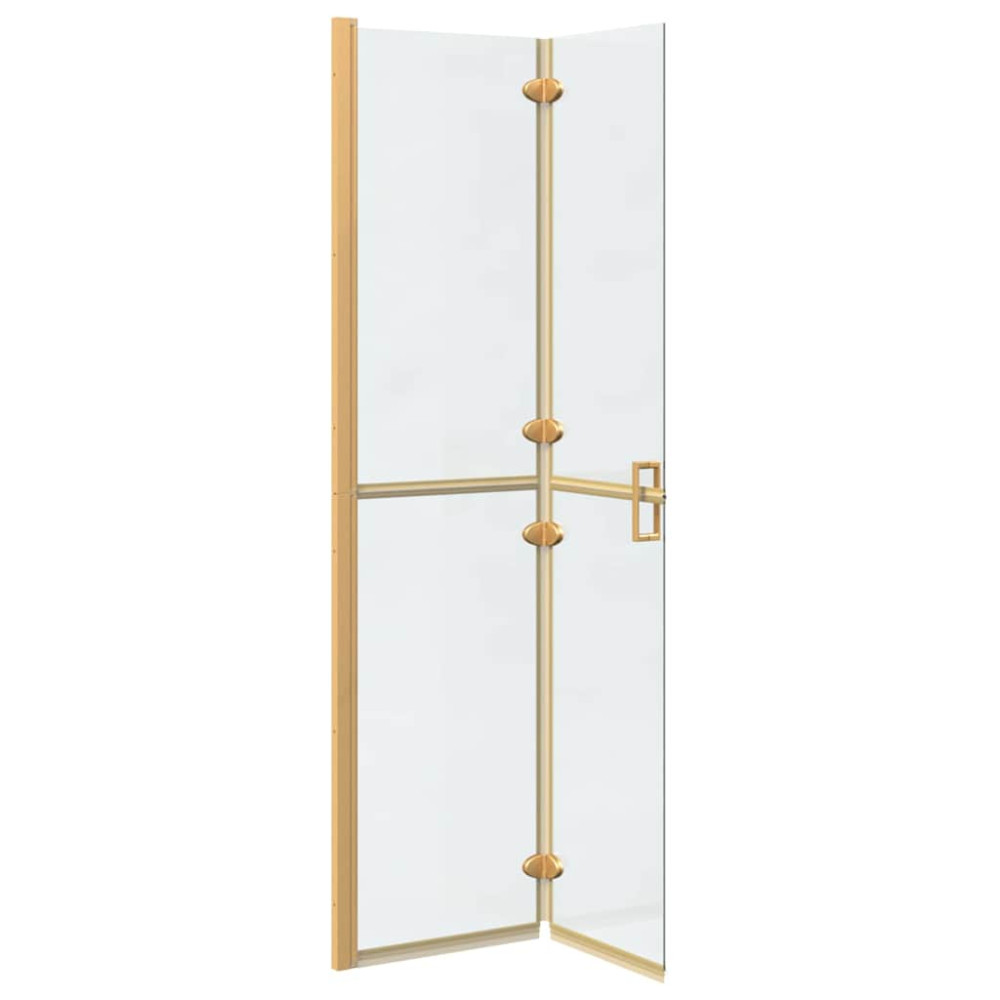 Produktbild för Walk-In duschvägg Guld 90 x 6.5 x 190 cm