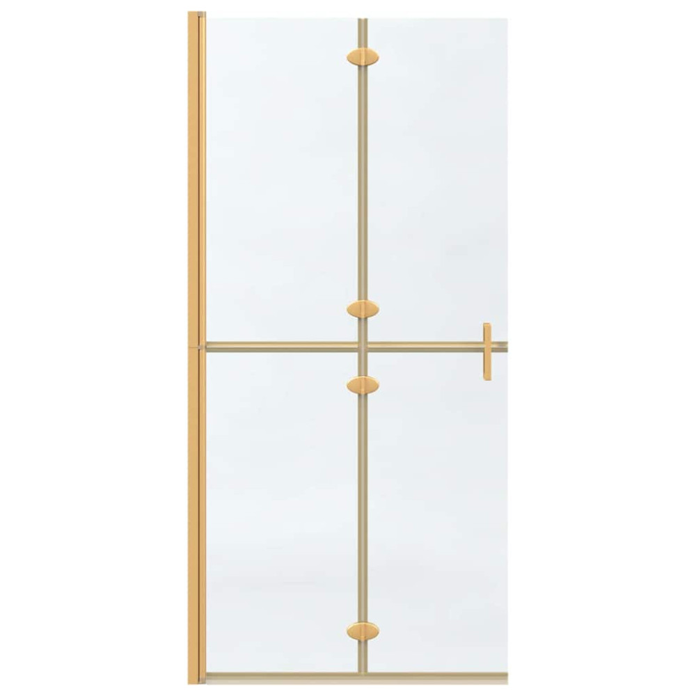 Produktbild för Walk-In duschvägg Guld 90 x 6.5 x 190 cm