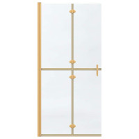 Produktbild för Walk-In duschvägg Guld 90 x 6.5 x 190 cm
