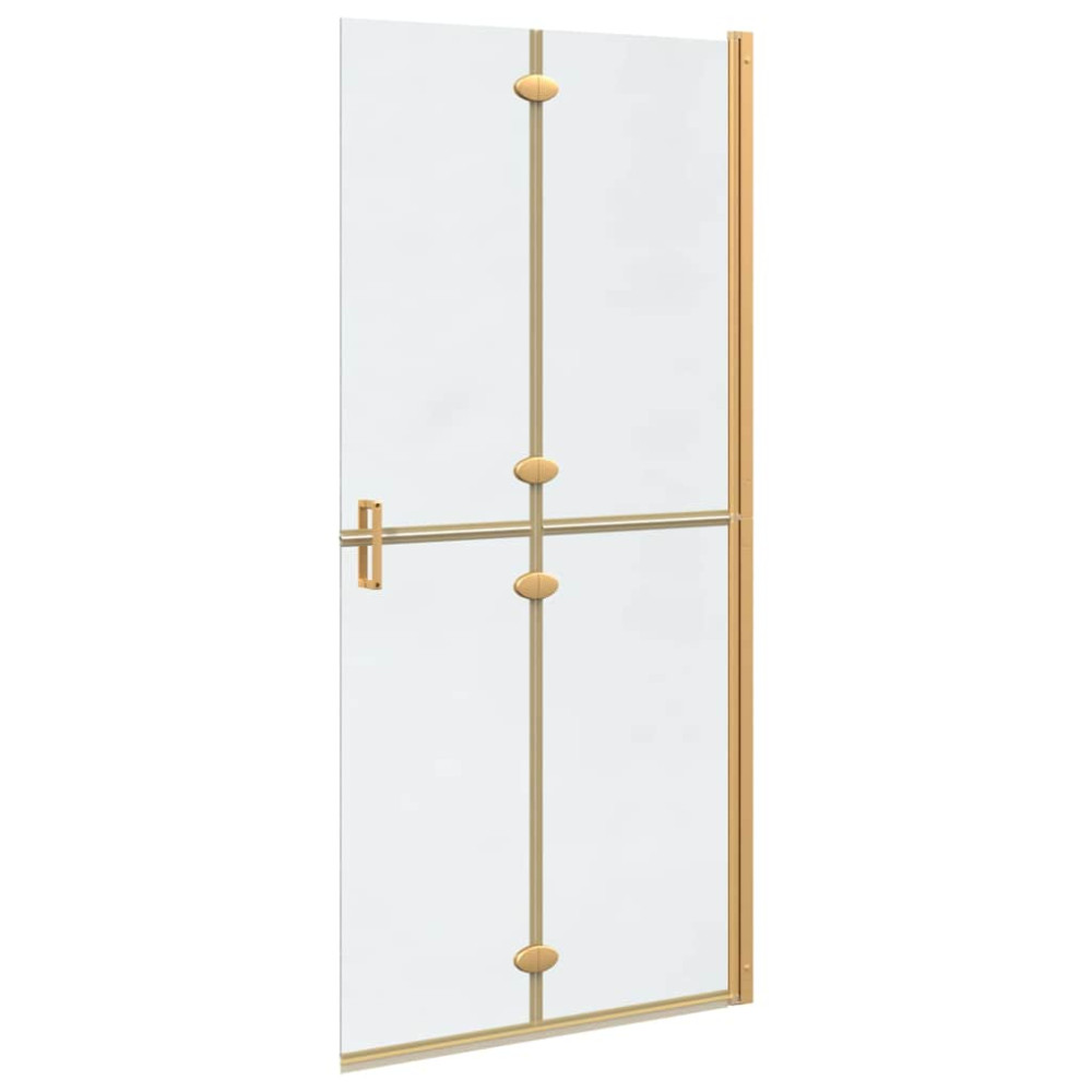 Produktbild för Walk-In duschvägg Guld 90 x 6.5 x 190 cm