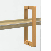 Produktbild för Walk-In duschvägg Guld 90 x 6.5 x 190 cm