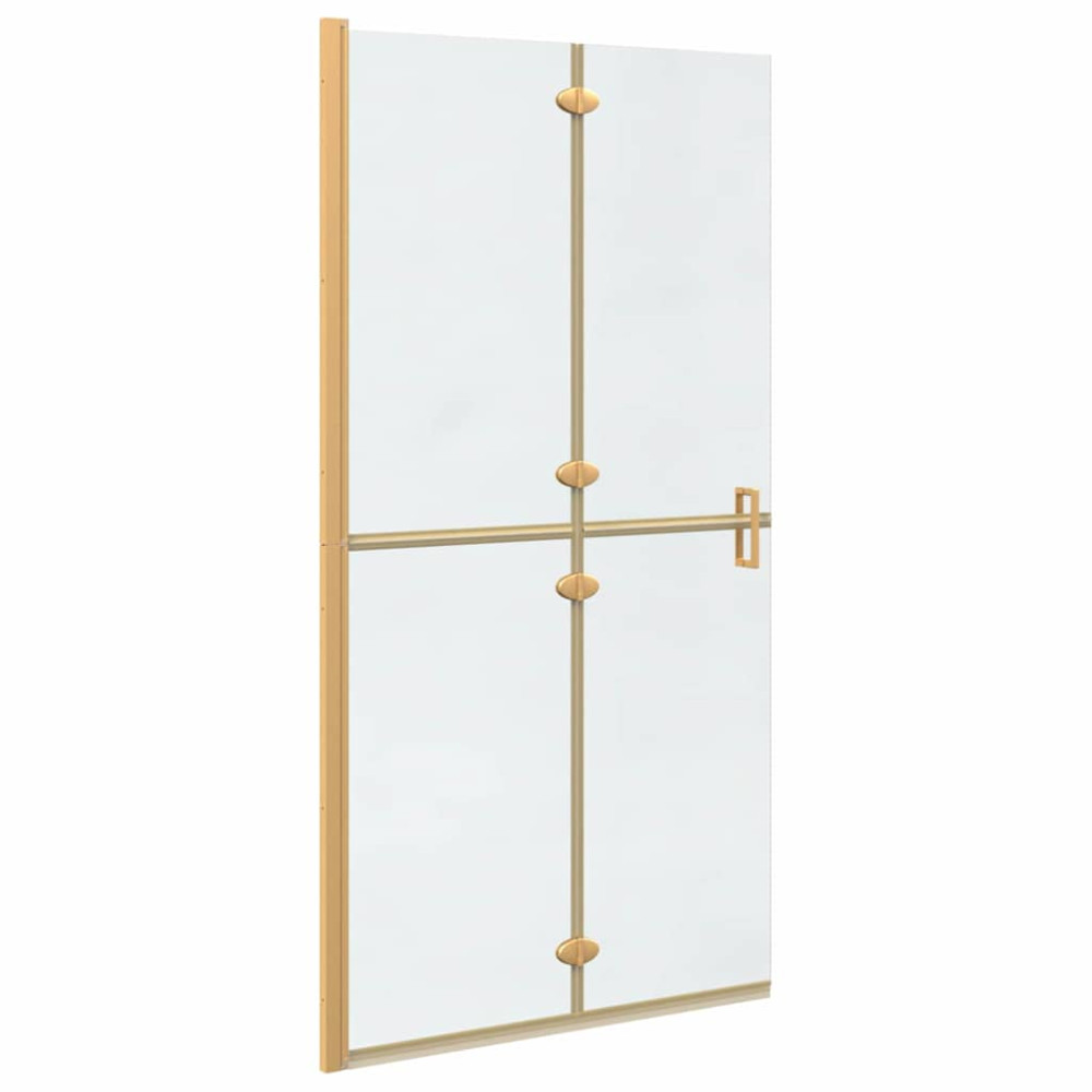 Produktbild för Walk-In duschvägg Guld 100 x 6,5 x 190 cm