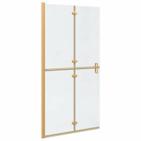 Produktbild för Walk-In duschvägg Guld 100 x 6,5 x 190 cm