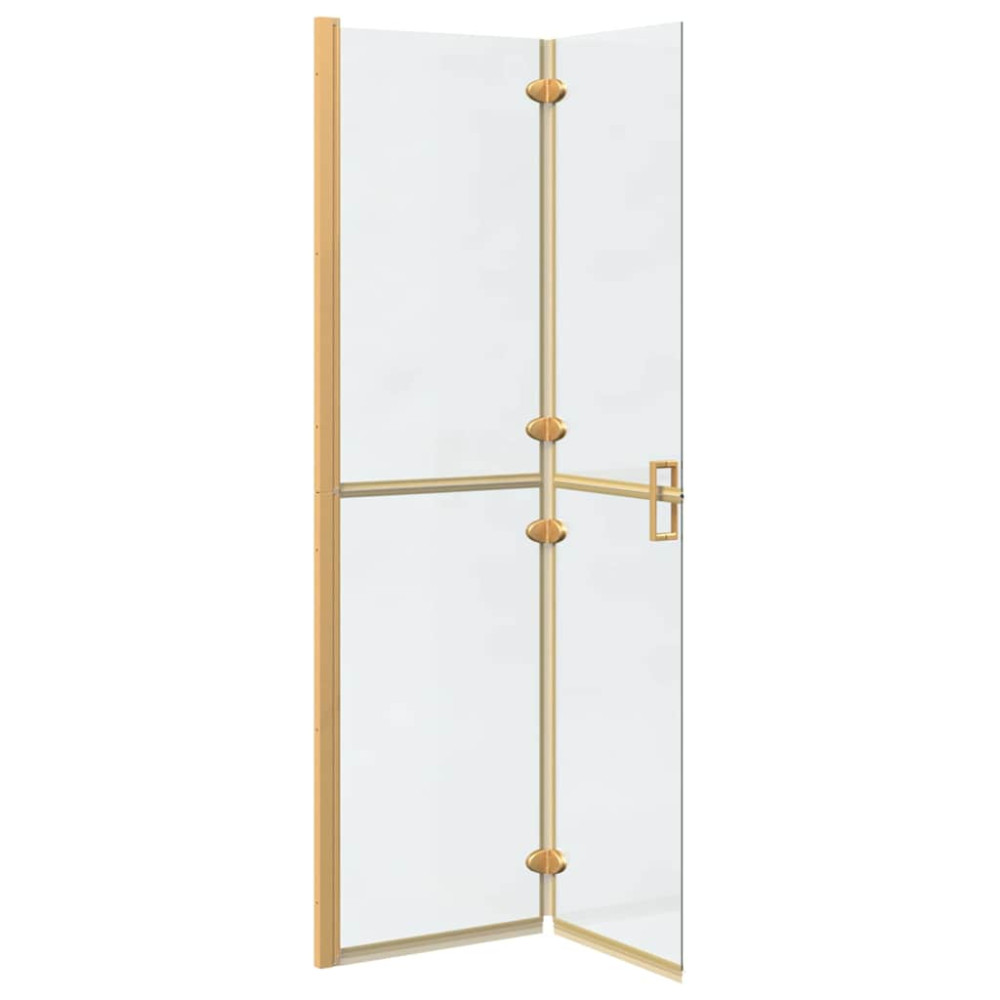 Produktbild för Walk-In duschvägg Guld 100 x 6,5 x 190 cm