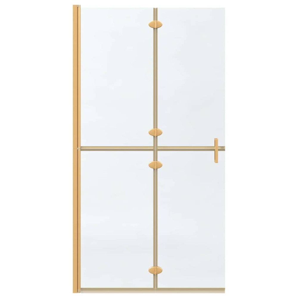 Produktbild för Walk-In duschvägg Guld 100 x 6,5 x 190 cm