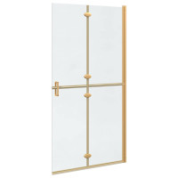 Produktbild för Walk-In duschvägg Guld 100 x 6,5 x 190 cm