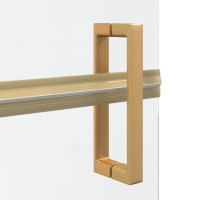 Produktbild för Walk-In duschvägg Guld 100 x 6,5 x 190 cm