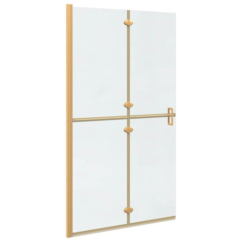 Produktbild för Walk-In duschvägg Guld 110 x 6,5 x 190 cm