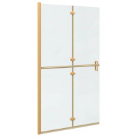 Produktbild för Walk-In duschvägg Guld 110 x 6,5 x 190 cm