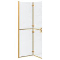 Produktbild för Walk-In duschvägg Guld 110 x 6,5 x 190 cm