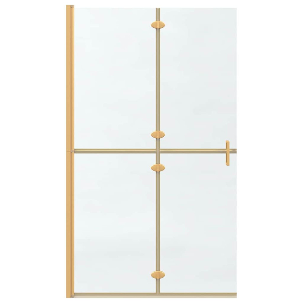Produktbild för Walk-In duschvägg Guld 110 x 6,5 x 190 cm