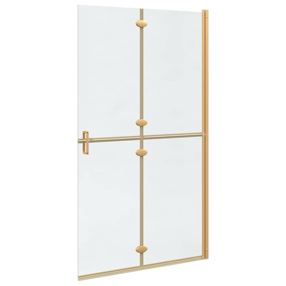 Produktbild för Walk-In duschvägg Guld 110 x 6,5 x 190 cm