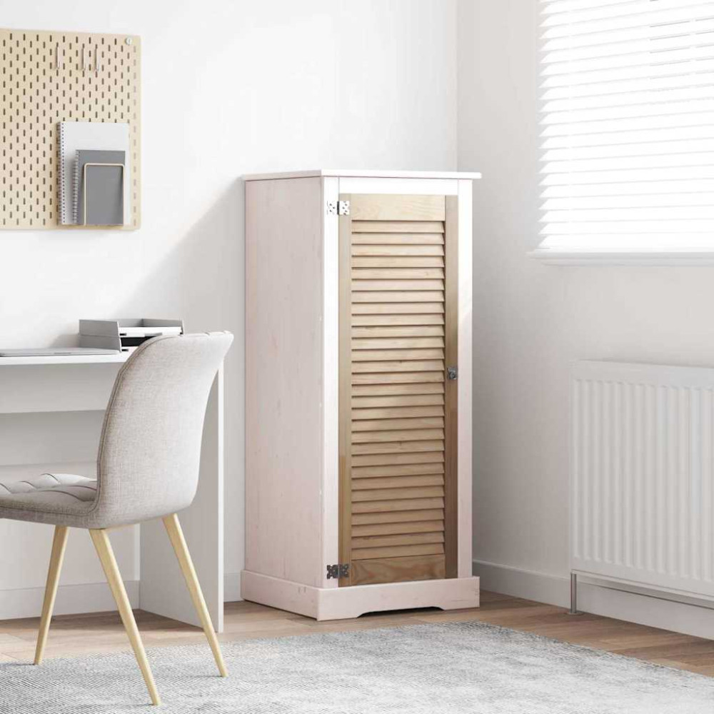 Produktbild för Skåpdörr med dörr Naturfärg 110 x 2,1 x 39,5 cm Massiv furu