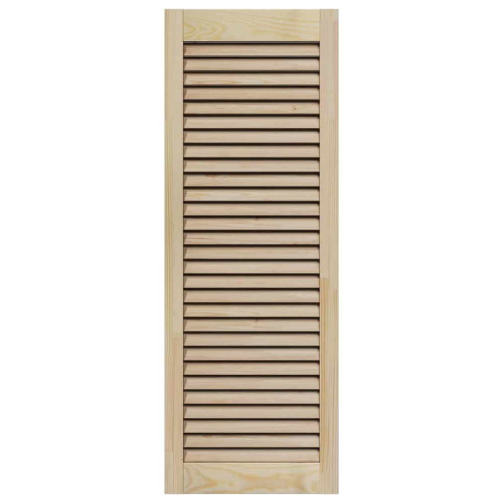 Produktbild för Skåpdörr 2 pcs Naturfärg 110 x 2,1 x 39,5 cm Massiv furu