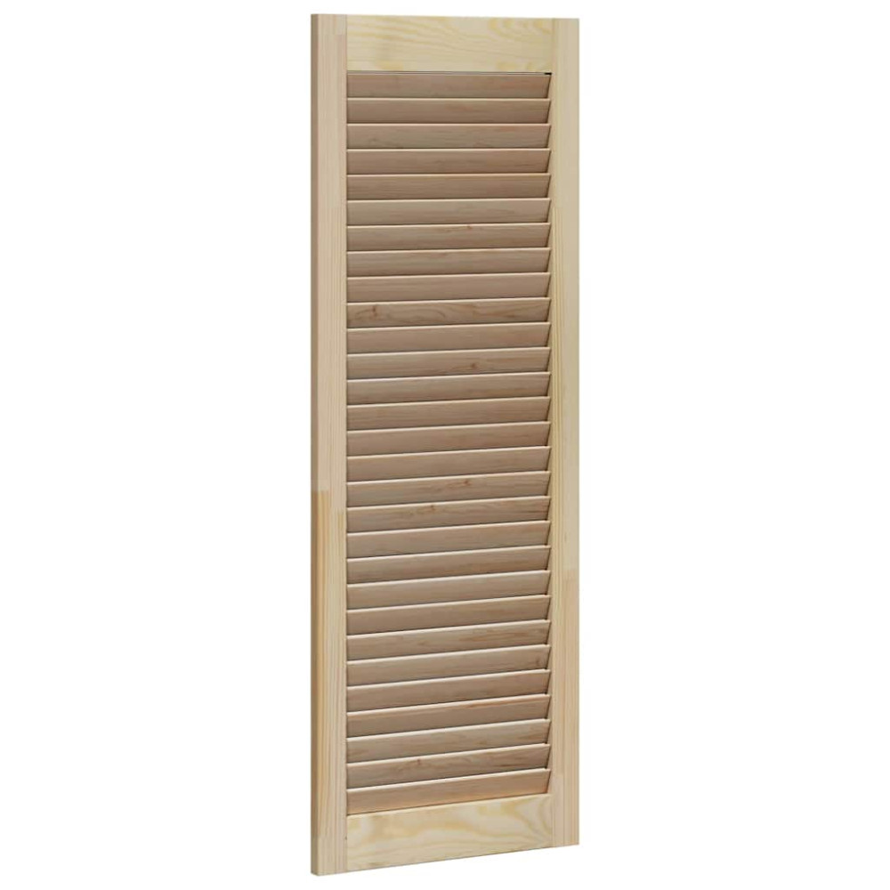 Produktbild för Skåpdörr 2 pcs Naturfärg 110 x 2,1 x 39,5 cm Massiv furu