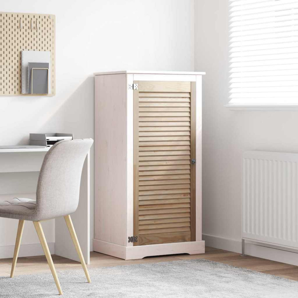 Produktbild för Skåpdörr med dörr Naturfärg 49,5 x 2,1 x 110 cm Massiv furu