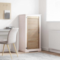 Produktbild för Skåpdörr med dörr Naturfärg 49,5 x 2,1 x 110 cm Massiv furu