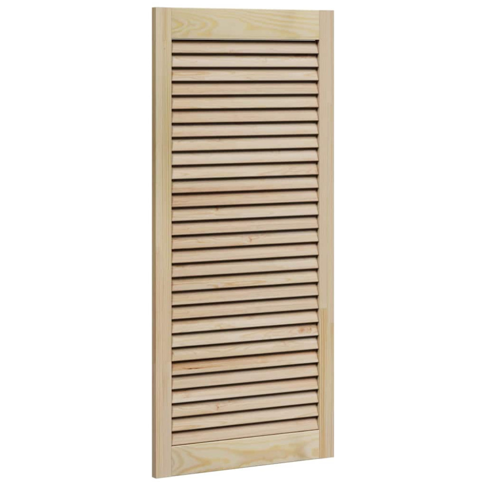 Produktbild för Skåpdörr 2 pcs Naturfärg 49,5 x 2,1 x 110 cm Massiv furu