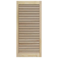 Produktbild för Skåpdörr 2 pcs Naturfärg 49,5 x 2,1 x 110 cm Massiv furu