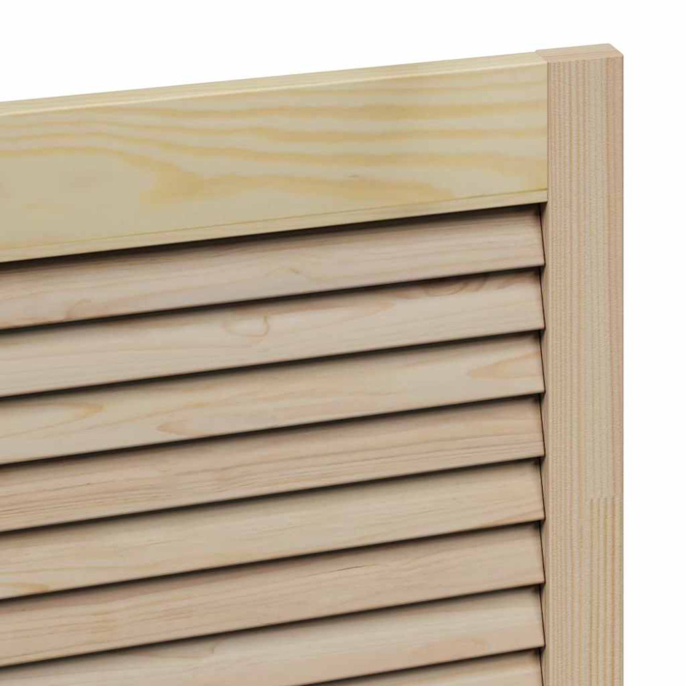 Produktbild för Skåpdörr 2 pcs Naturfärg 49,5 x 2,1 x 110 cm Massiv furu