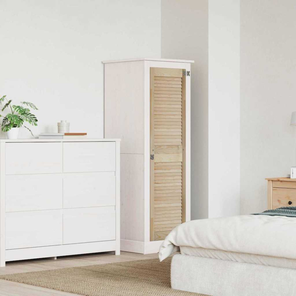 Produktbild för Skåpdörr med dörr Naturfärg 140,5 x 2,1 x 39,5 cm Massiv furu