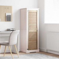 Produktbild för Skåpdörr med dörr Naturfärg 140,5 x 2,1 x 39,5 cm Massiv furu
