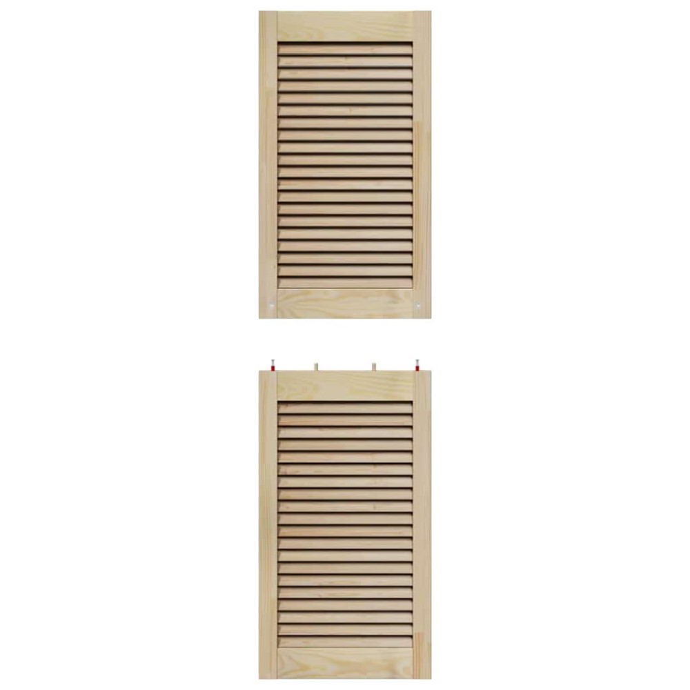 Produktbild för Skåpdörr med dörr Naturfärg 140,5 x 2,1 x 39,5 cm Massiv furu